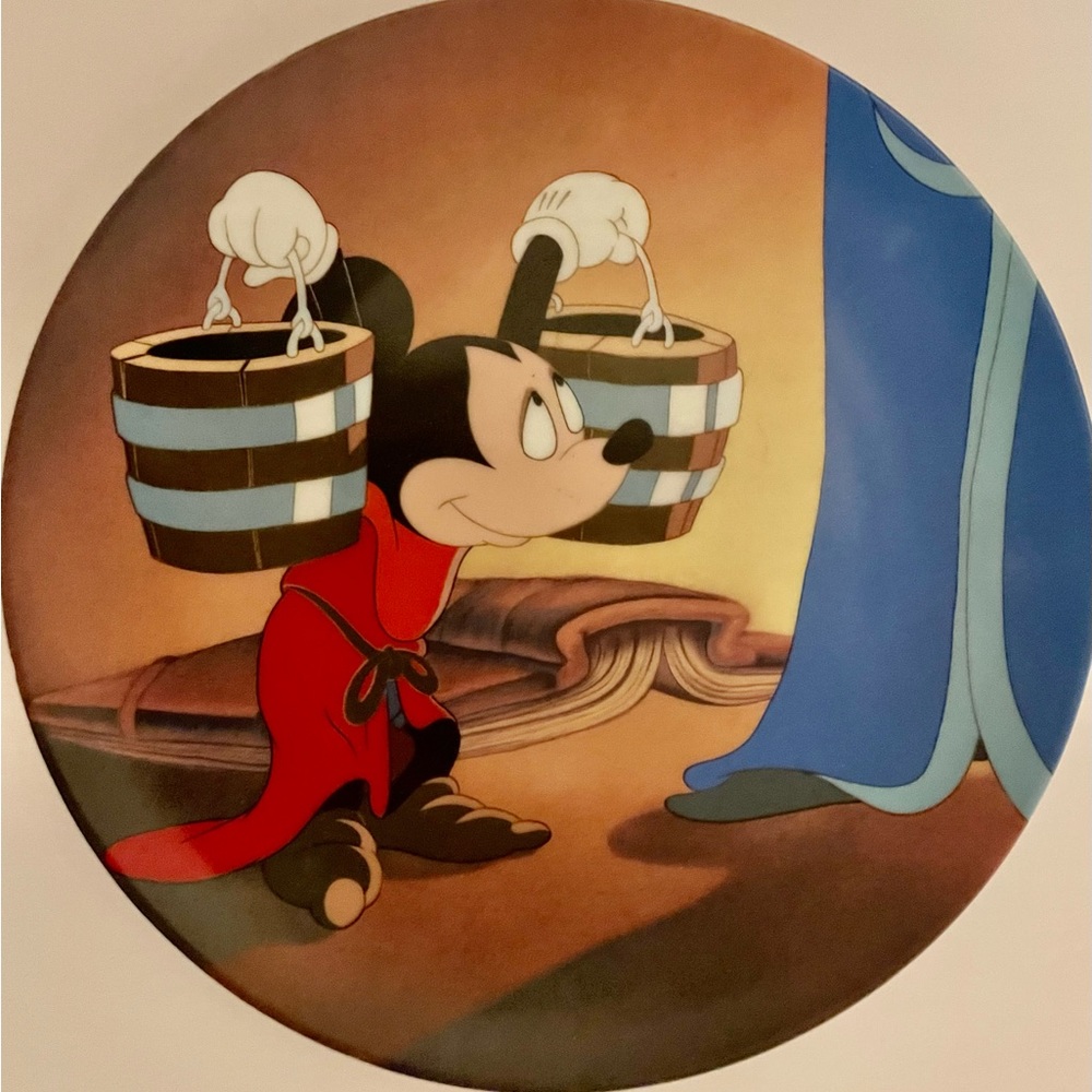 Disney Mickey Mouse "The Penitent Apprentice" Fantasia Collector’s Plate…